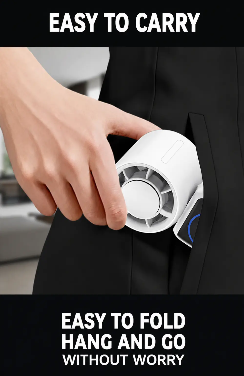 K36 Ventilateur à main refroidissant avec batterie externe – détail du produit 16