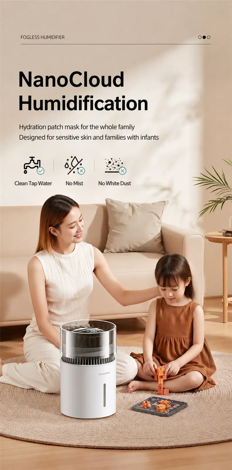 K50 Humidificateur sans brume – détail du produit 7