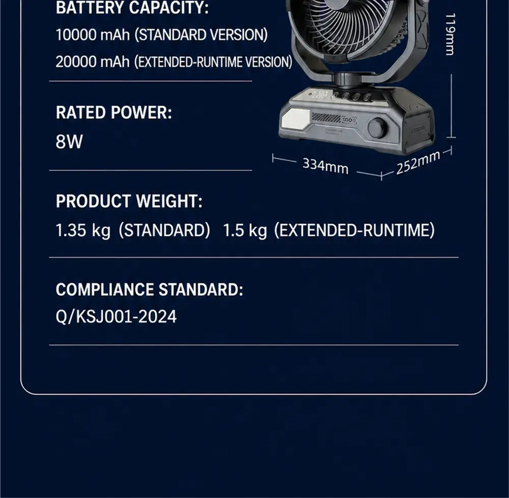S11 Ventilateur d’extérieur oscillant – détail du produit 43