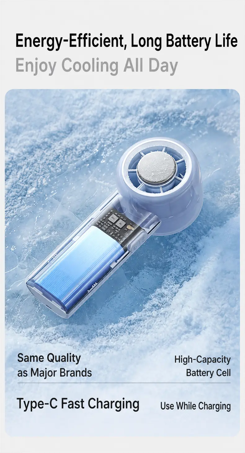 S25 Ventilatore portatile ad alta velocità con nebulizzatore – dettaglio del prodotto 13