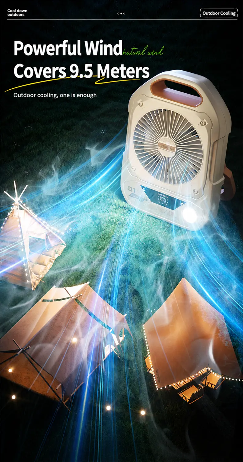 S9 Ventilatore portatile per esterni – dettaglio del prodotto 7