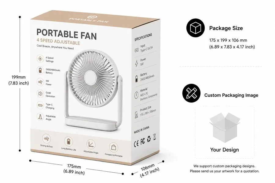 K13 Telescopic Desk Fan thumbnail 5