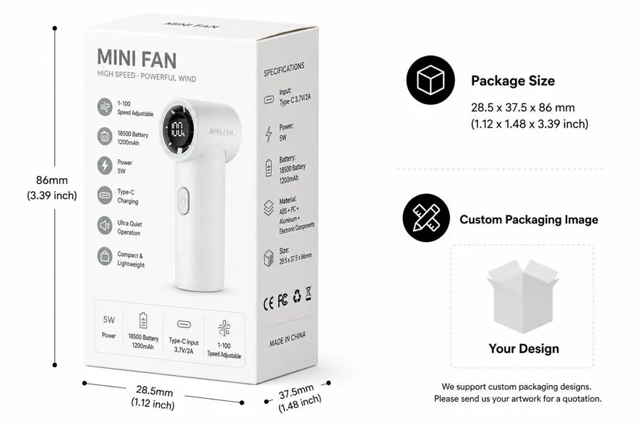 K40 Handheld Mini Fan thumbnail 5
