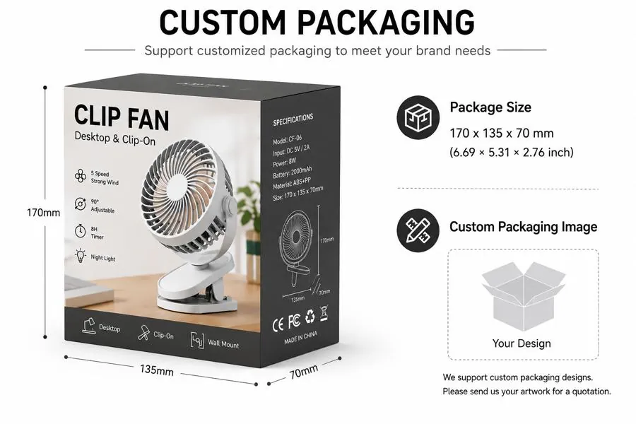 K6 Desk-Clip Fan thumbnail 6