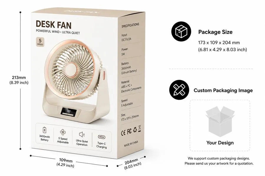 S2 Desk Circulation Fan thumbnail 5