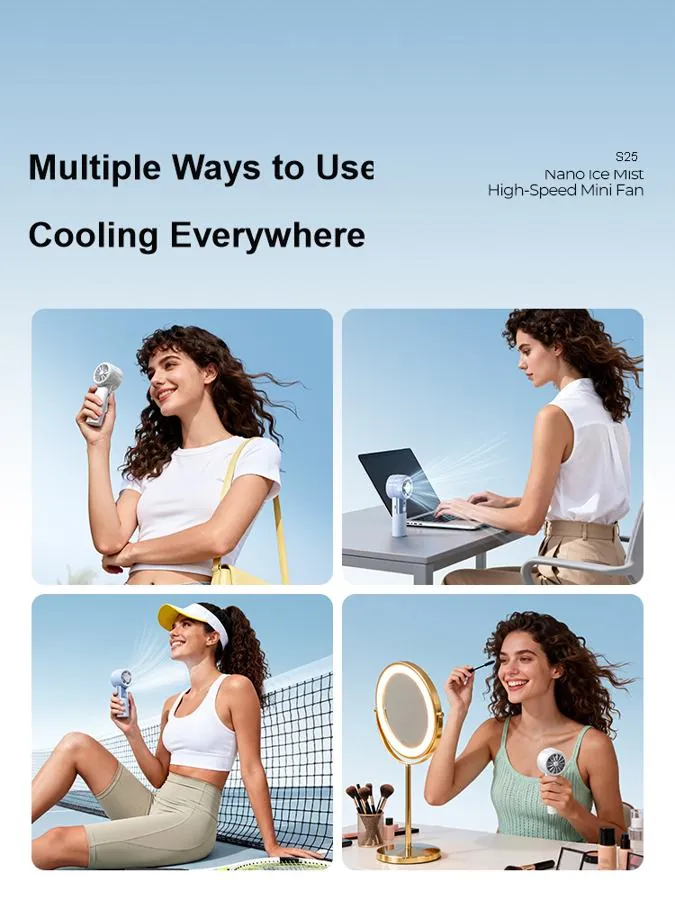 S25 Handheld Mist High-Speed Fan thumbnail 5
