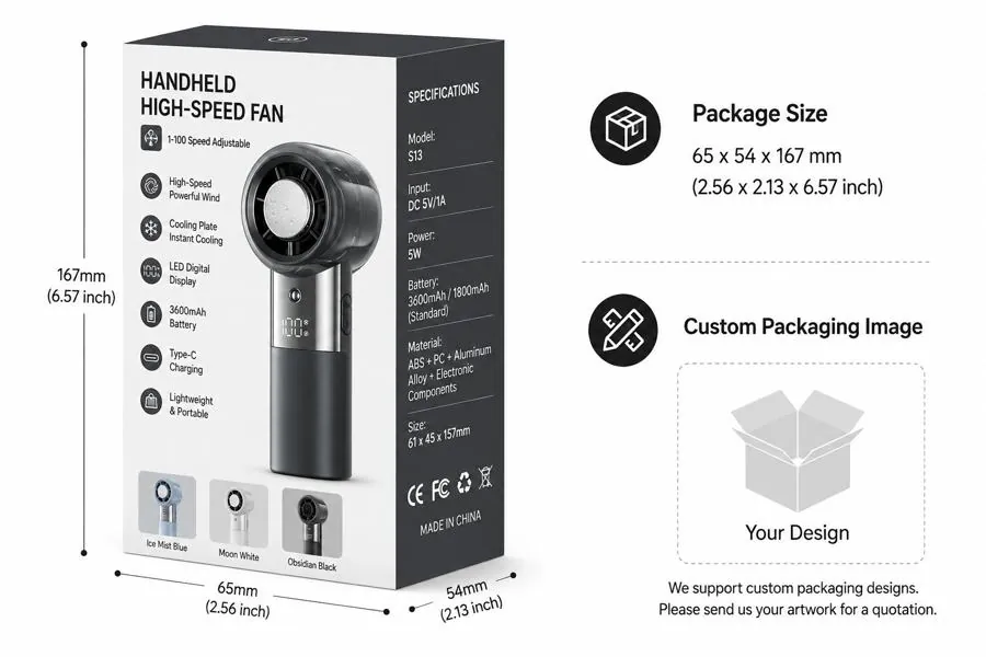 S25 Handheld Mist High-Speed Fan thumbnail 6