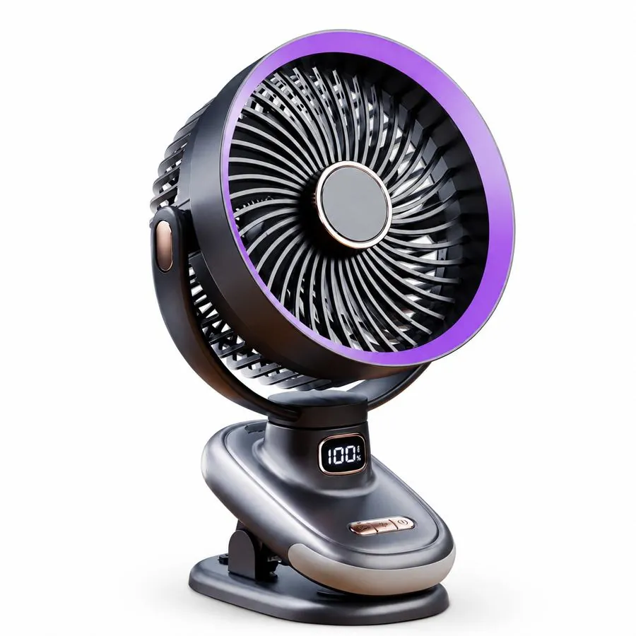 S6 Oscillating Desk-Clip Circulation Fan – desk & clip fans manufacturer, view 1