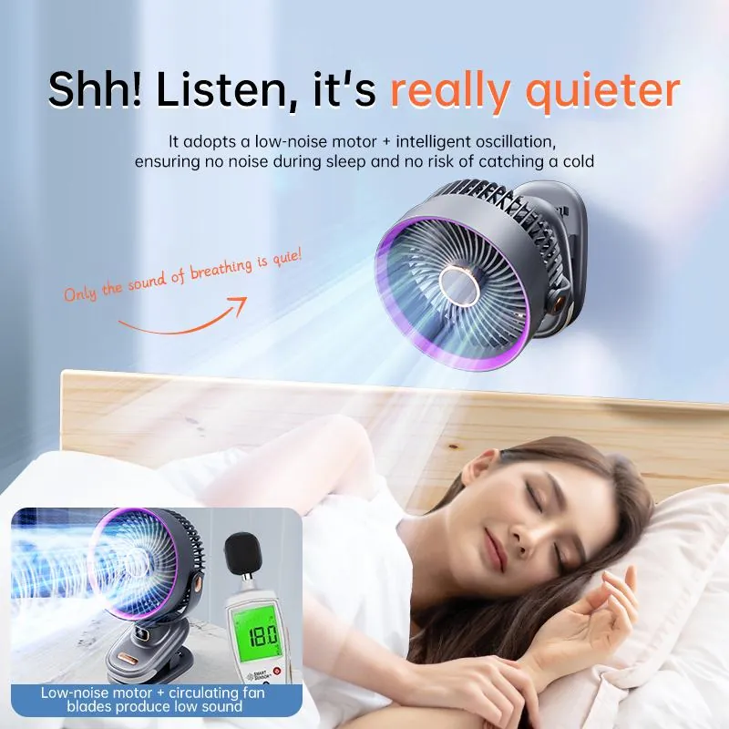 S6 Oscillating Desk-Clip Circulation Fan thumbnail 4